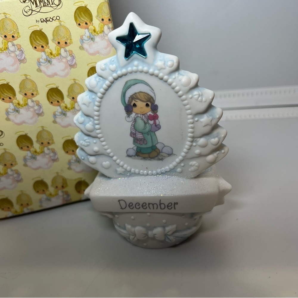 Precious Moments Vintage 1997 September Birthstone Mini Musical Plaque 956813